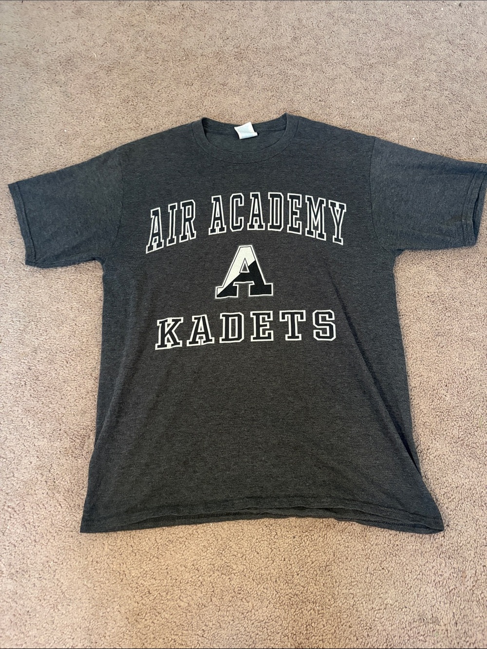 Port and Company Dark Gray 'Air Academy Kadets' Graphic Tee